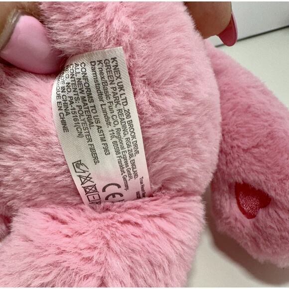 Care Bears 2022 Pink True Heart Plush Stuffed Animal Bear with Star Heart Belly - Picture 6 of 6